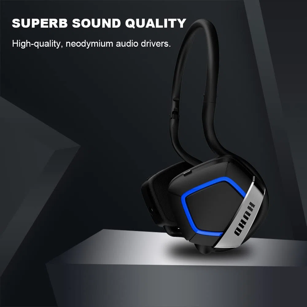 Cuffie da gioco senza fili Nintendo Switch, cuffie da gioco a bassa latenza e suono surround stereo 3D cavo da Type-C a USB Caschi con microfono rimovibile per PS4 PS5 PC,Blu