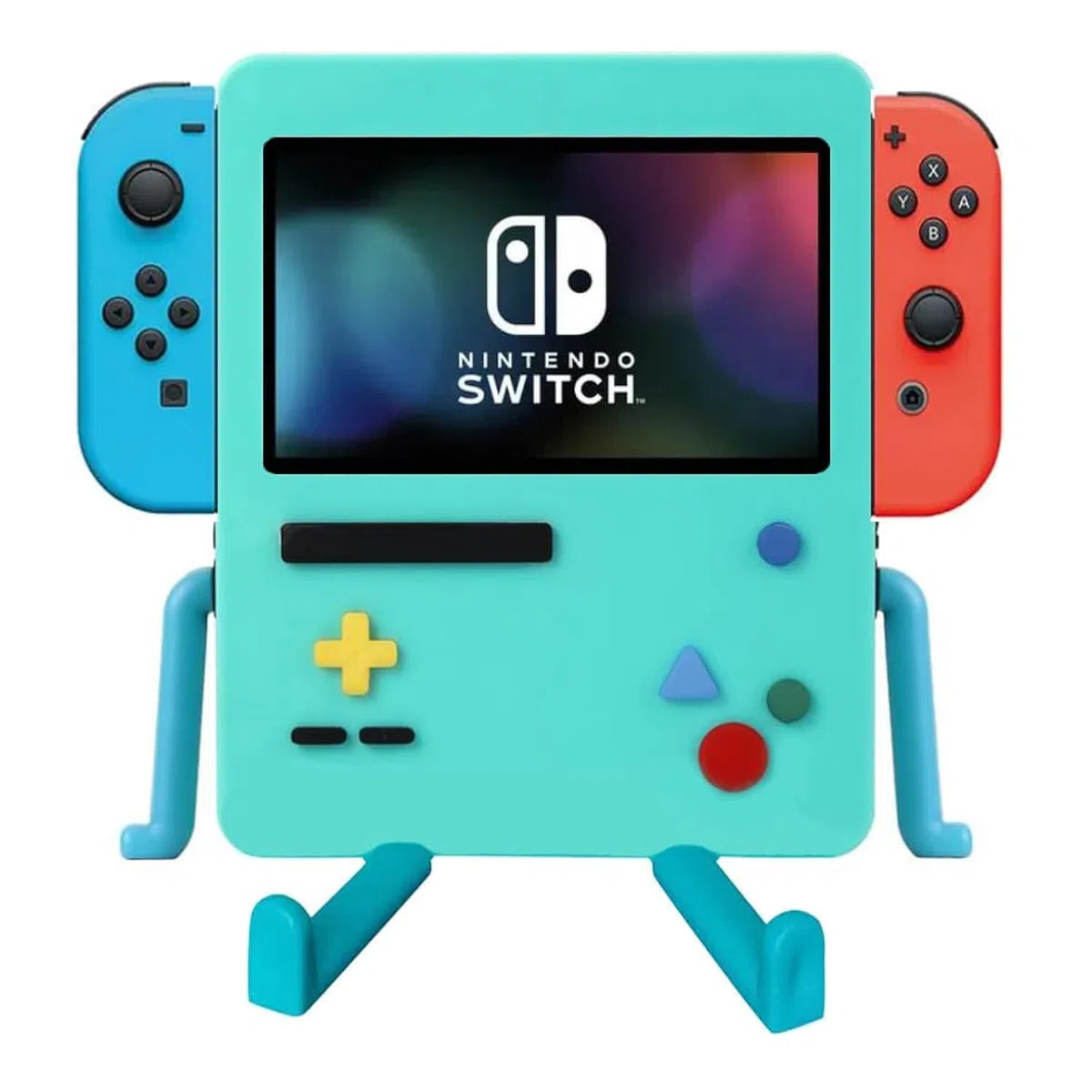 IRISFLY Supporto per Nintendo Switch Accessori, Dock Portatile USB Playstand per Nintendo Switch OLED Cute Case Decor (blu)