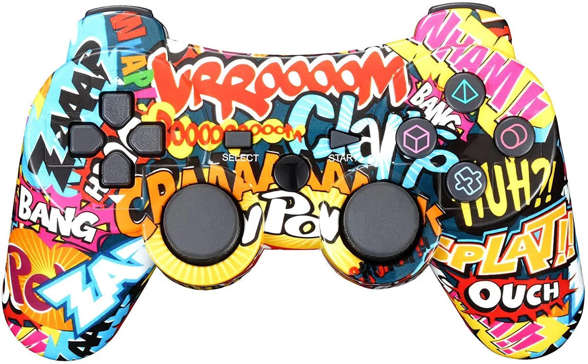 Controller wireless per PS3 con doppia vibrazione e cavo di ricarica …