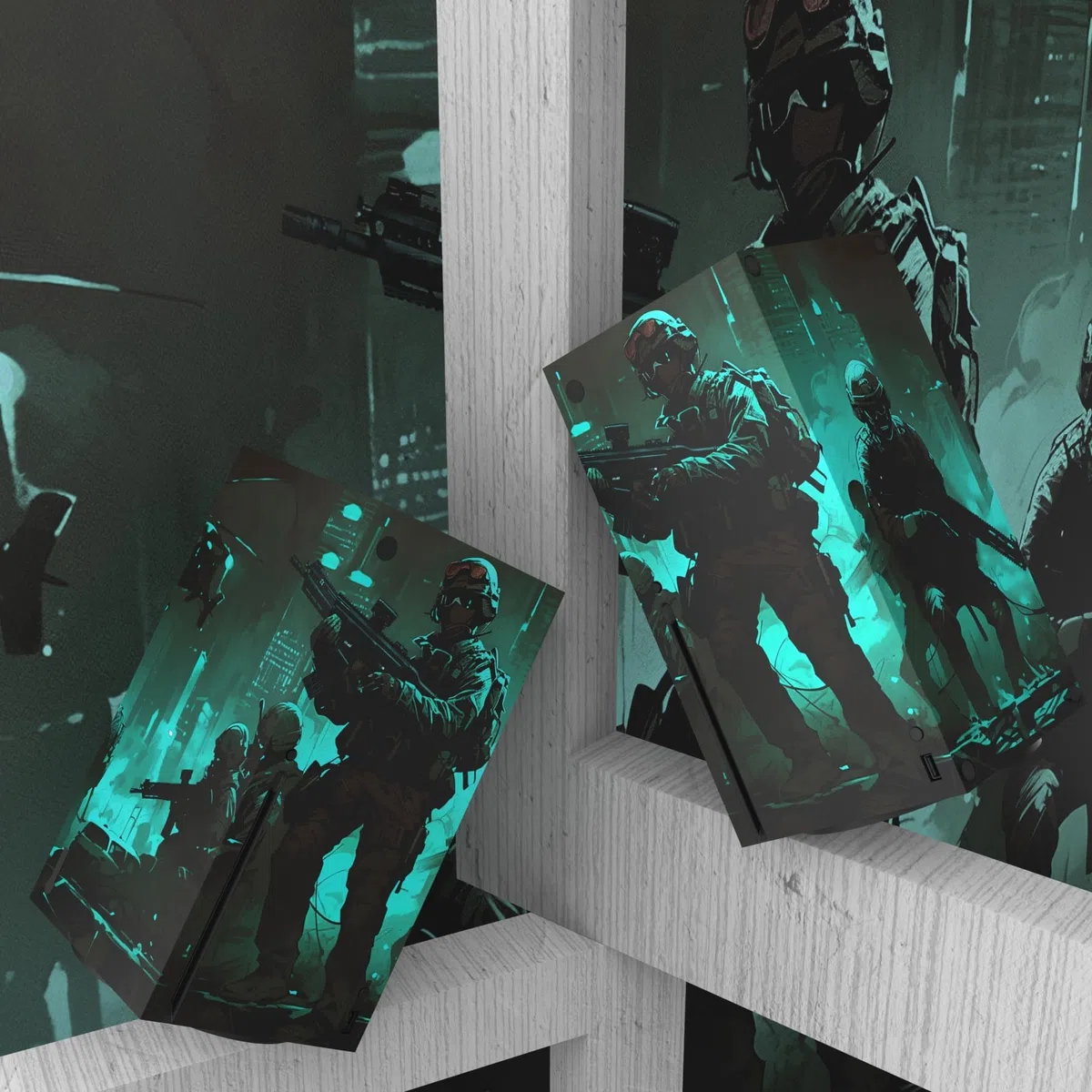 PlayVital Adesivo Skin per Xbox Series X Console&Controller,Sticker Decal Cover Vinile per Xbox Series X-Impavidità
