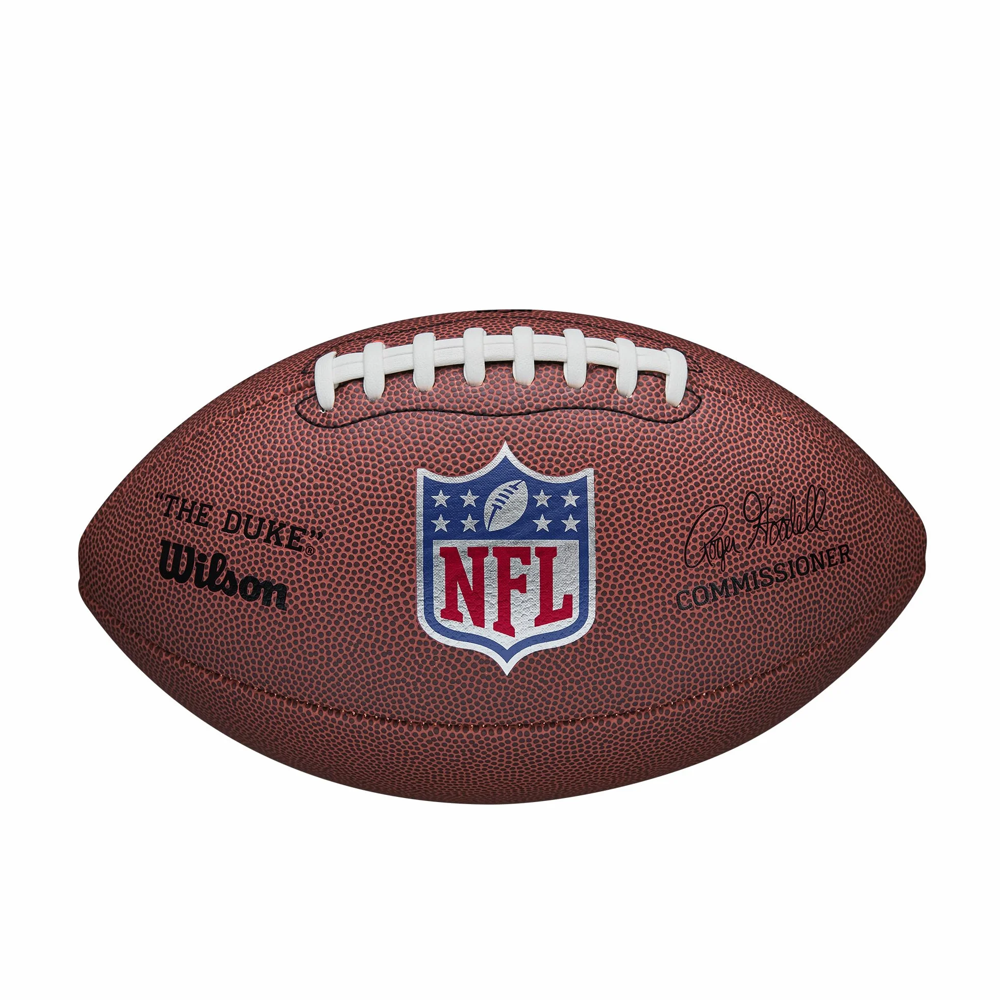 Wilson, Palla da Football Americano NFL Duke Replica, Pelle composita, Dimensioni Ufficiali, Marrone, WTF1825XBBRS