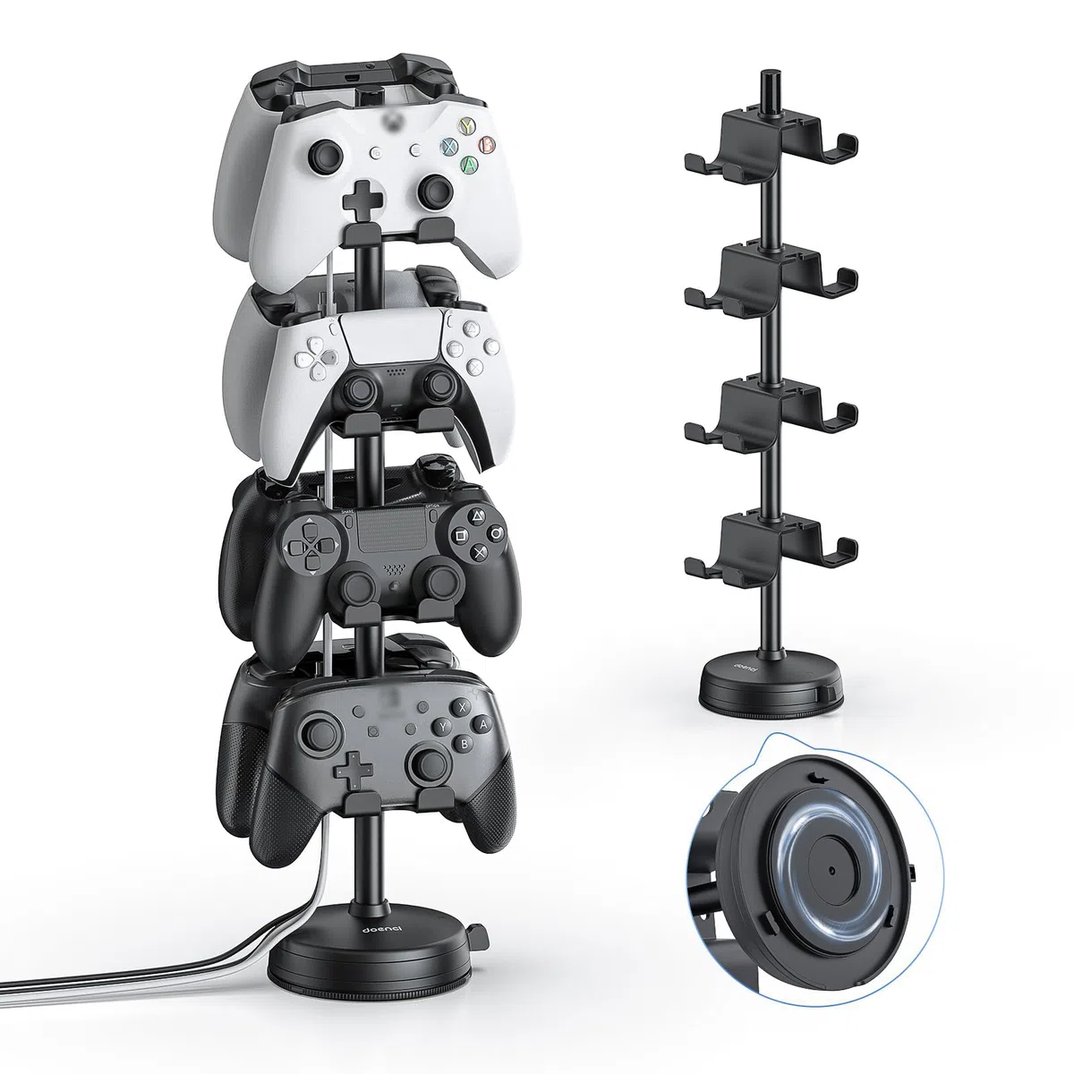 Porta Controller per PS5 PS4 XBOX Series S e X Nintendo Switch Joystick, Porta Joystick 4 Livelli, Supporto Controller Cuffie Gaming, Porta Joystick PS5 e XBOX Series X e S Console Originale