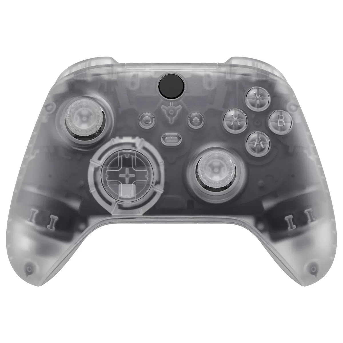eXtremeRate Cover Custodia Grip Tasti Ricambio per Xbox Series X S Controller Copertura Pulsanti Tigger Analogici Grilletti per Xbox Series X S Joystick Model 1914-Trasparente