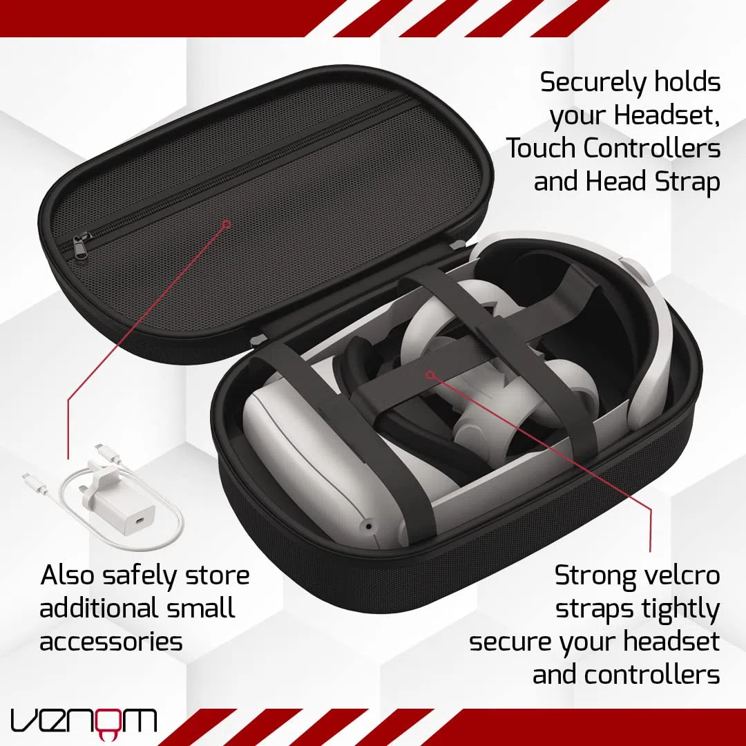 Venom VR Headset Storage and Carry Case for Meta Quest