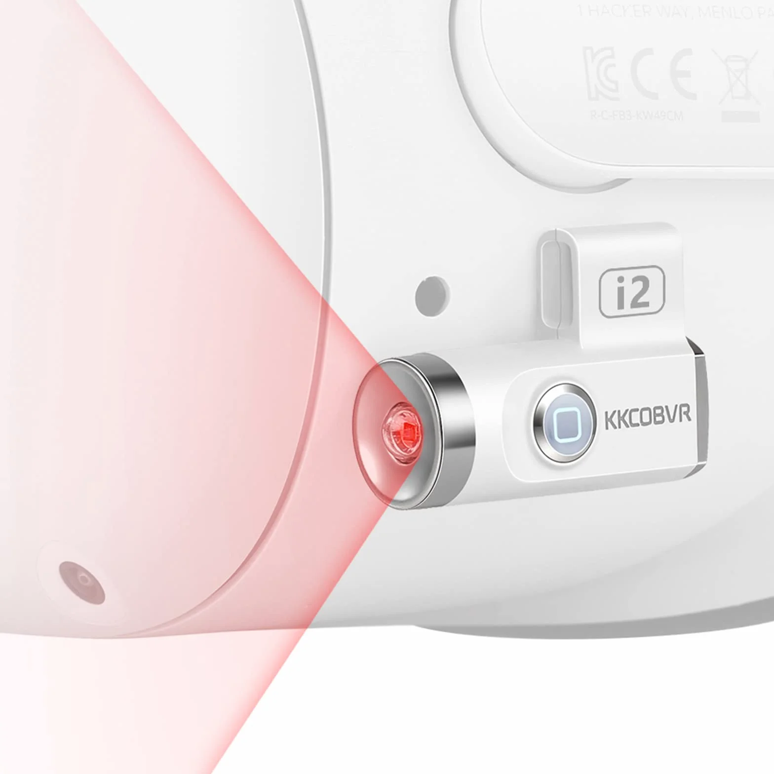 KKCOBVR I2 Indoor Ir Illuminator Infrared Light Compatible for Meta Quest 2/1/Pro PICO 4 PSVR2, Sensor Tracking in Dark, Anti No-Light Disturbance Increase Vision