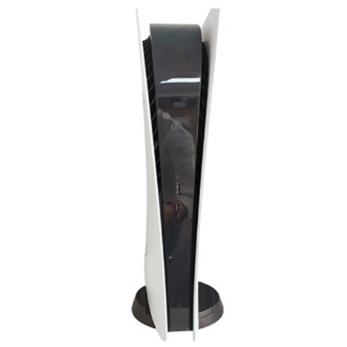 Supporto verticale per console di gioco PS5, supporto di fissaggio per banchina verticale professionale base per console di gioco poco ingombrante con viti, design del foro inferiore, nero