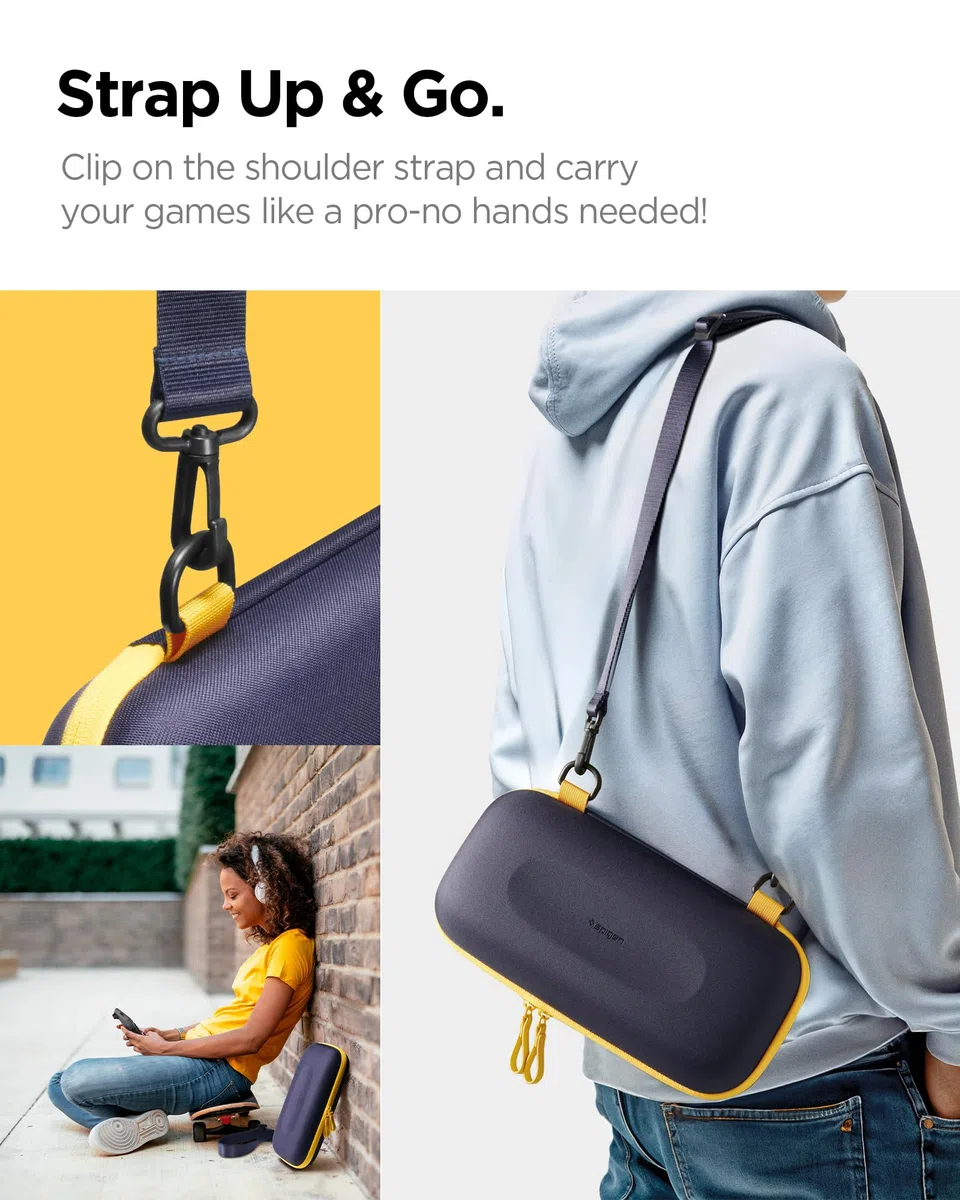 Spigen Custodia Nano Pop Pro Borsa da Viaggio Compatibile con Nintendo Switch 2 2025 - Blueberry Navy