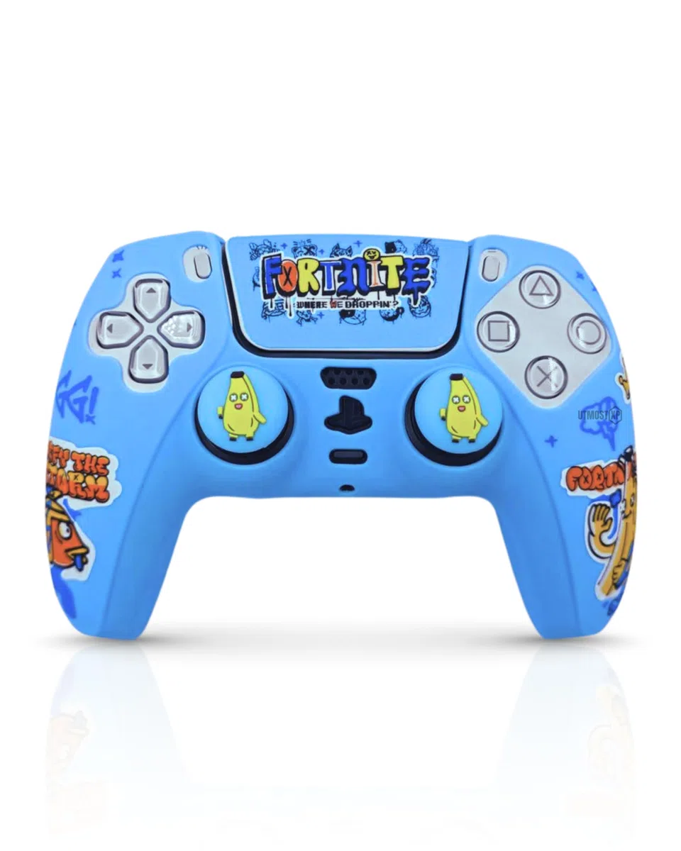 MME Cover Compatibile con Controller PS5, Silicone Morbido e Confortevole che Migliora la Presa, Accessori per Controller Play 5, Accessorio Compatibile con Controller Originale Play 5 (Blu)