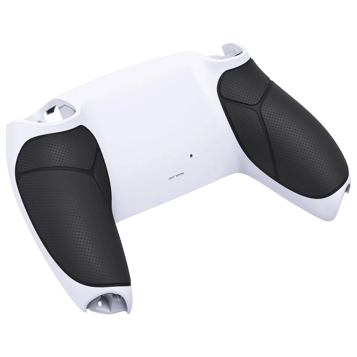 eXtremeRate Cover Posteriore per ps5 Controller BDM-010 020 030 040 050 060,Custodia Grip Gomma Scocca Copertura Ricambio Compatibile con ps5 Controller-Bianco&Nero
