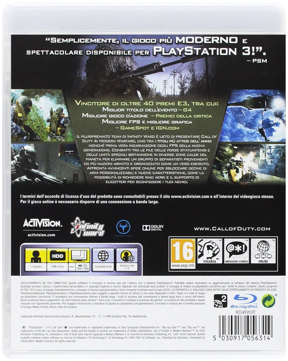 PS3 - Call Of Duty 4: Modern Warfare [Edizione Italiana]