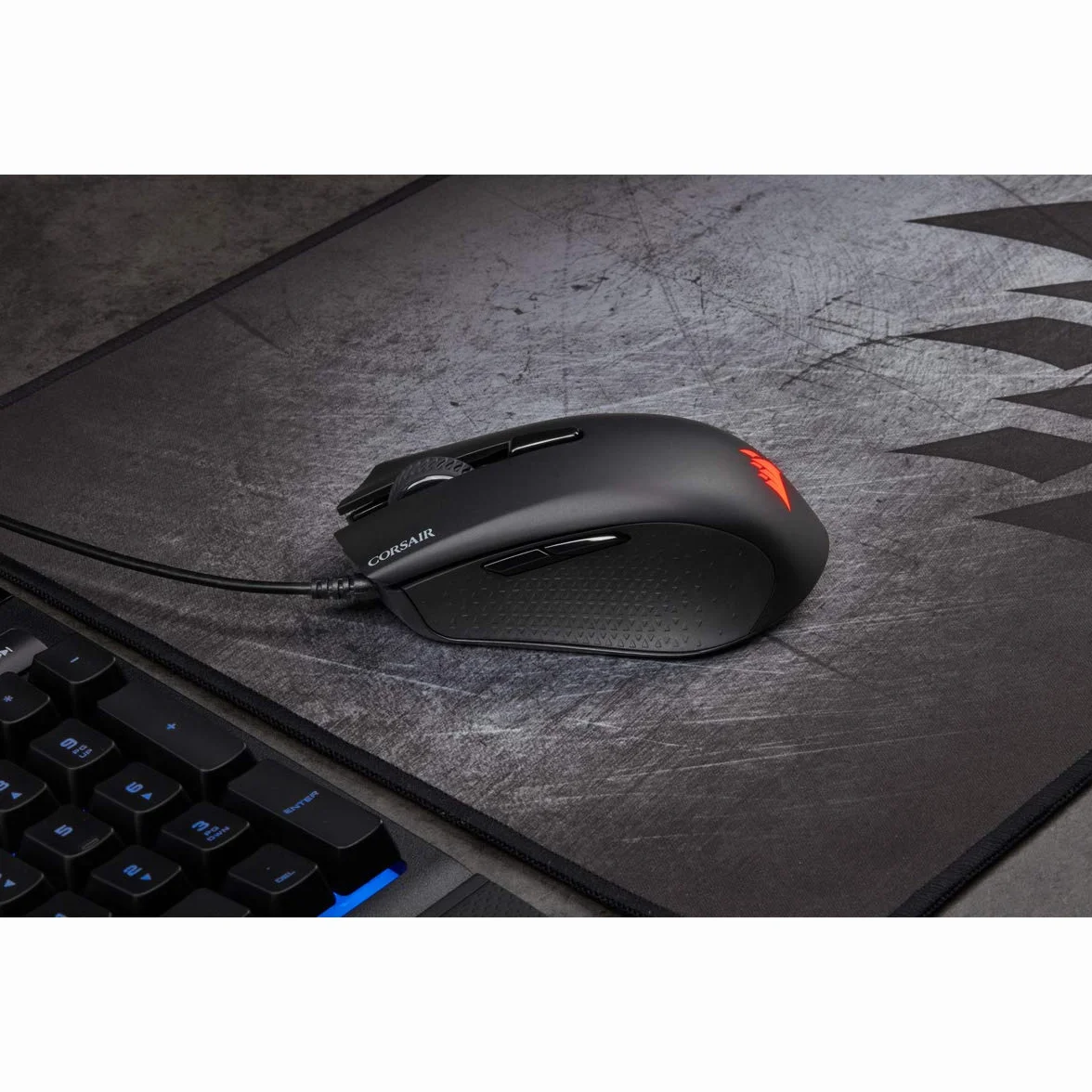 Corsair Harpoon PRO RGB FPS/MOBA Mouse Gaming Ottico, 12000 DPI, Nero