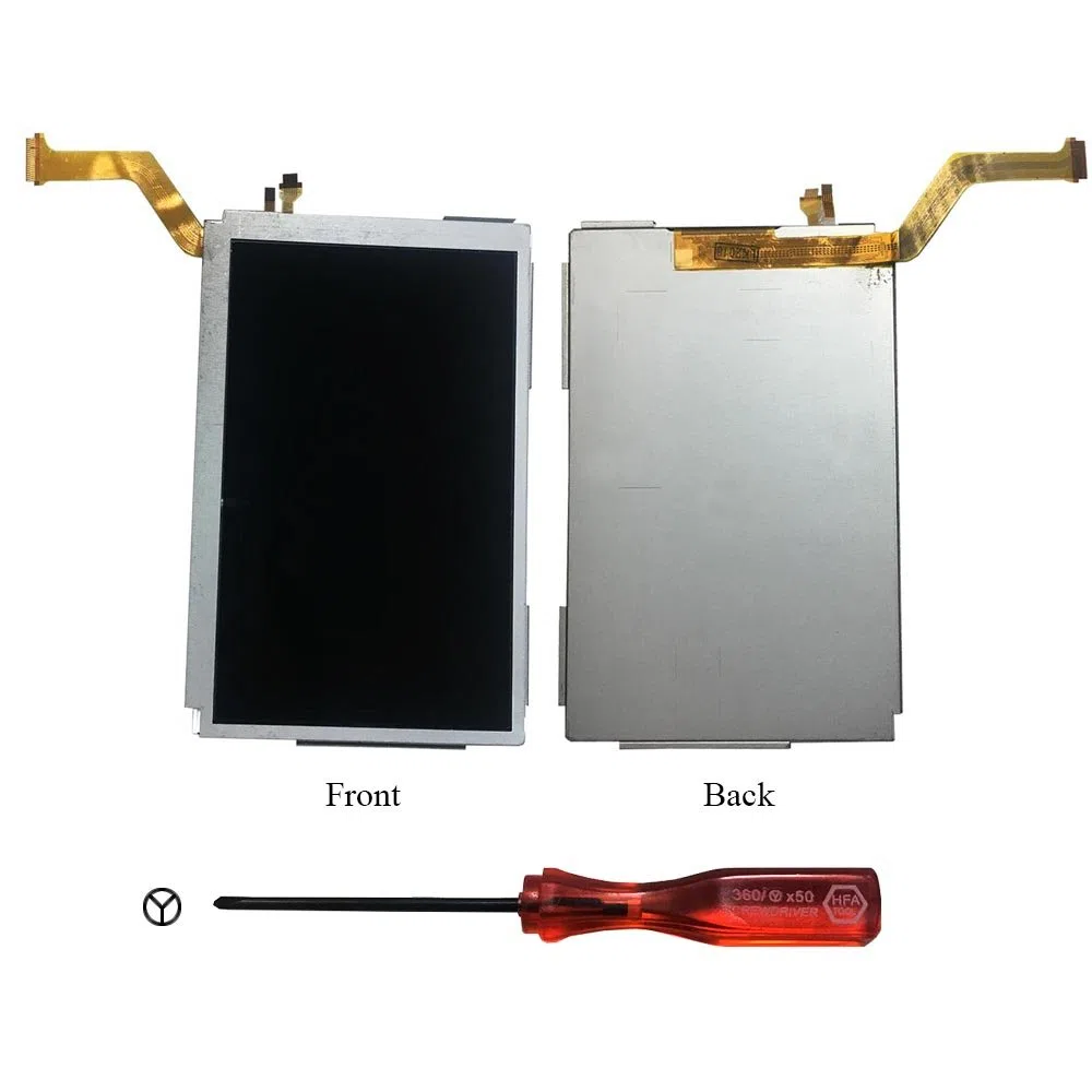 Rinbers® Schermo LCD superiore di ricambio OEM per Nintendo New 3DS N3DS XL LL (2015 rilasciato) con strumento Y (non per 3DS o 3DS XL LL Top schermo LCD)