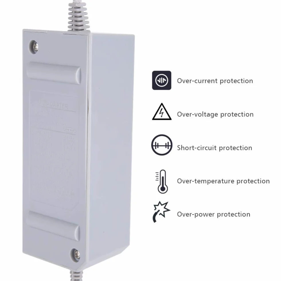 Cavo Alimentazione Wii – Adattatore Universale 100-240V EU Plug, Compatibile con Wii Console [Versione Aggiornata]