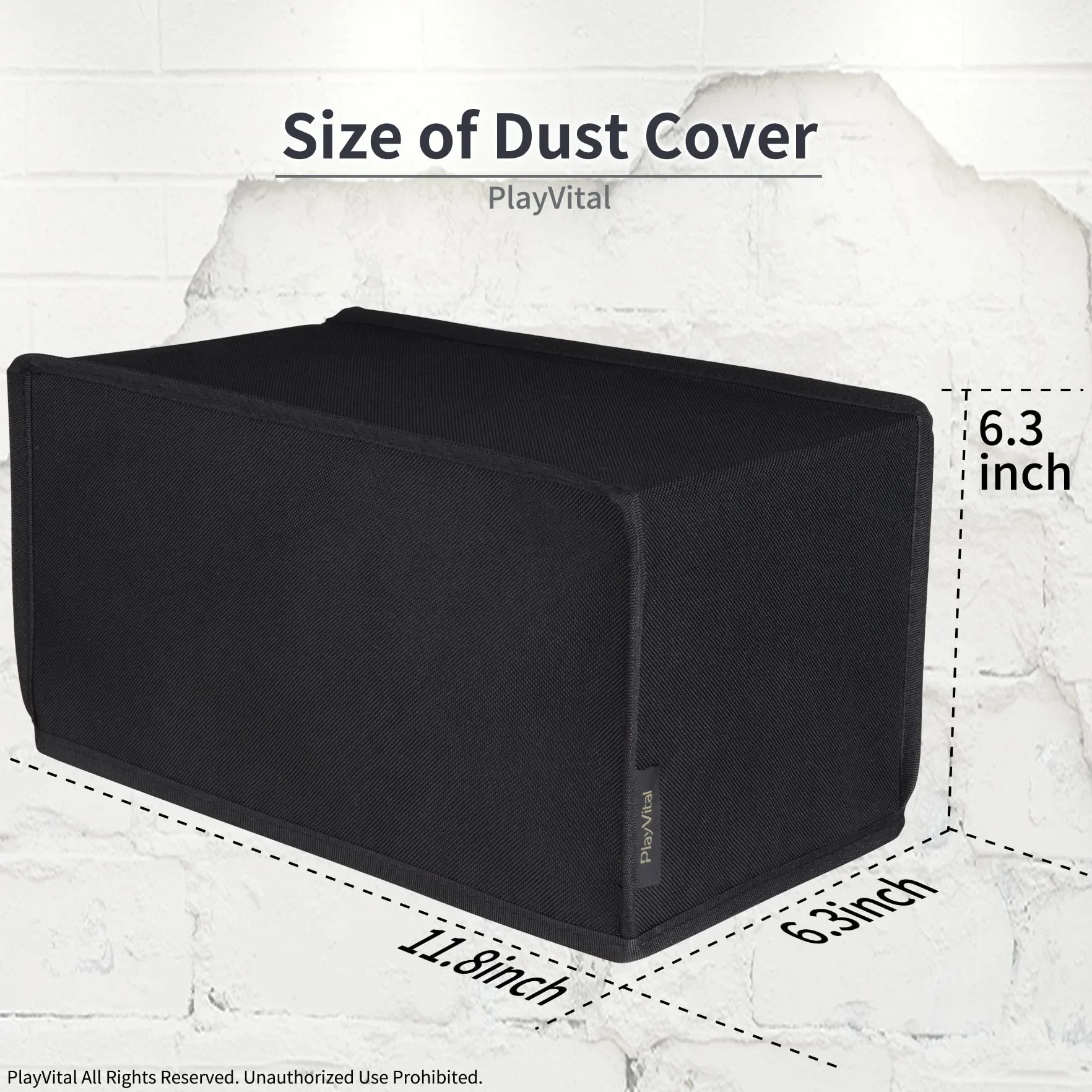 PlayVital Cover Copertura Antipolvere per Xbox Series X Console,Coperchio Nylon Orizzontale Protettivo Impermeabile per Xbox Series X Console-Nero