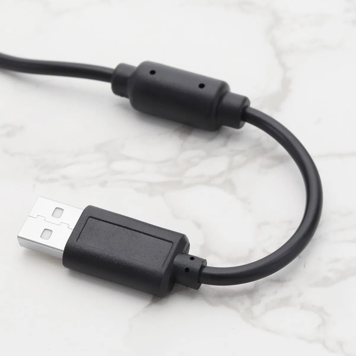 Create idea 2 cavi di ricarica USB di ricambio compatibili con Xbox 360/360 Slim Controller Caricabatterie Accessori Nero