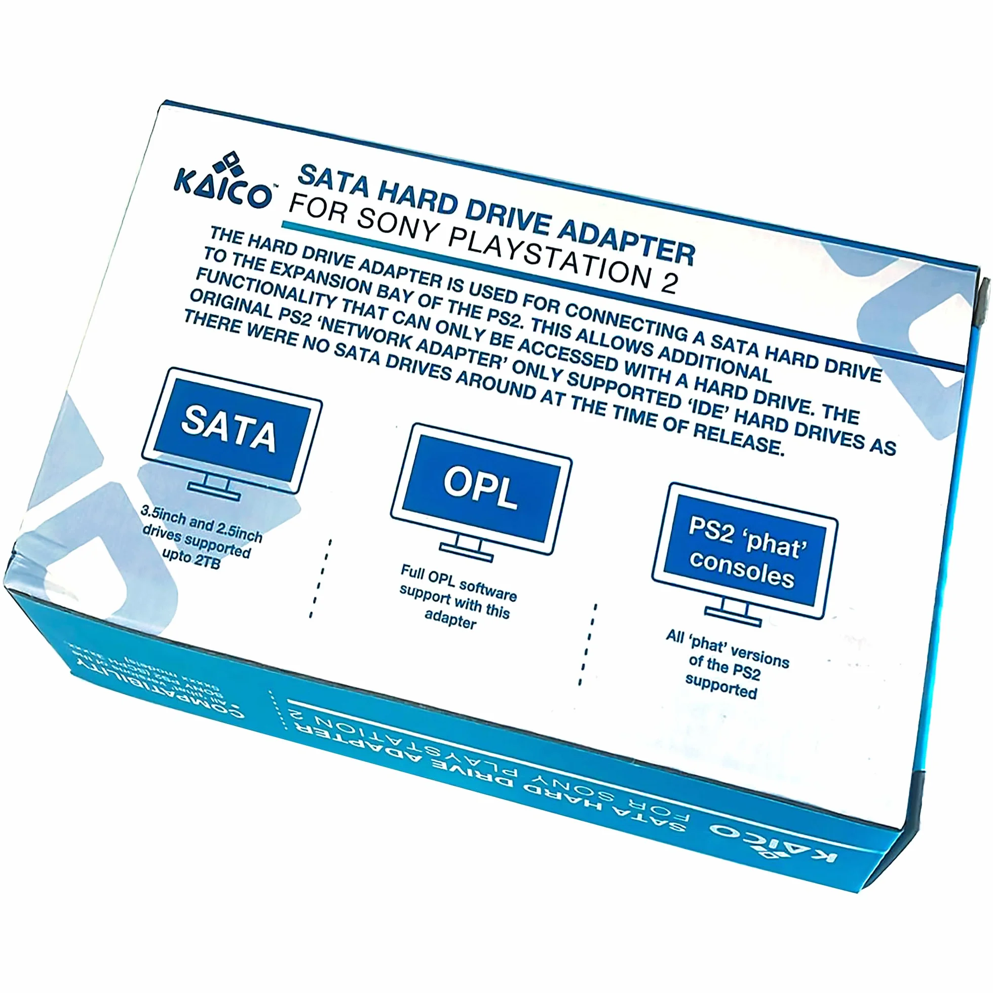 Kaico Edizione - SATA HD Hard Disk Adattatore HDD per Sony PlayStation2 PS2 - Esegui CFW come McBoot FMCB/FMHD direttamente dal disco rigido.