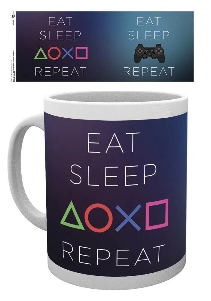 GB Eye Ltd, Playstation, Eat Sleep Repeat, Tazza