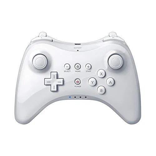 OSTENT Extension Wireless Pro Controller compatibile per Nintendo Wii U Gamepad Console Color White
