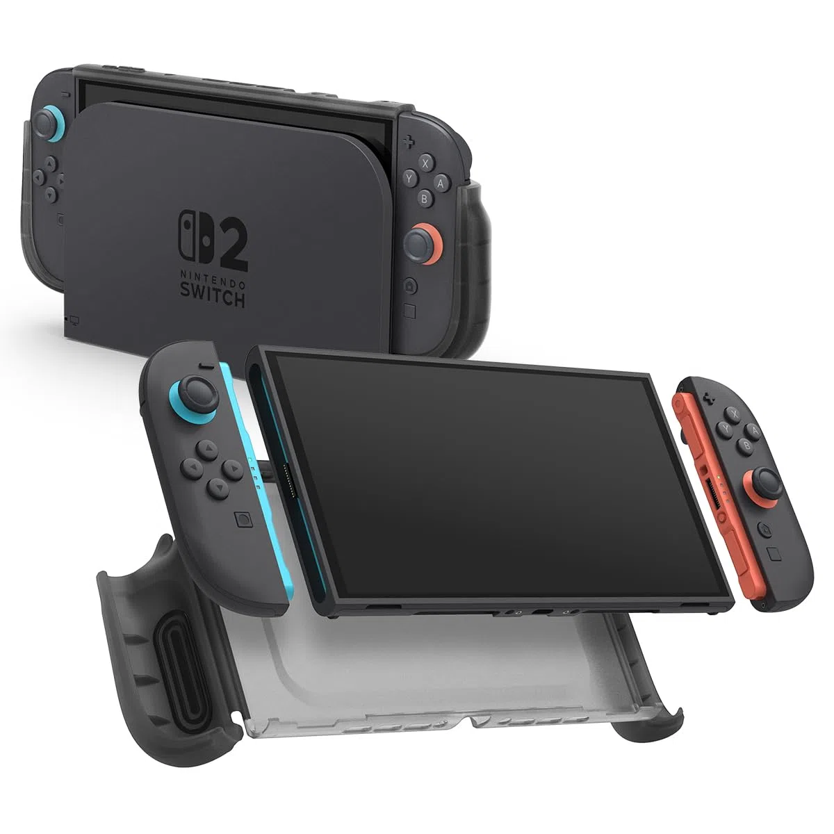 Spigen Cover Ultra Hybrid Compatibile con Nintendo Switch 2 (2025), Custodia per Nintendo Switch 2 - Frost Black