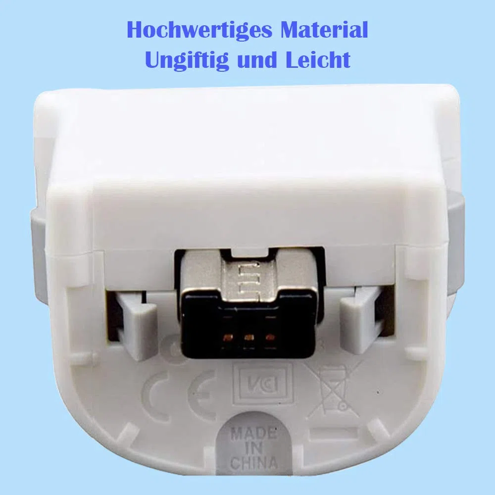 Wii Motion Plus Adattatore per telecomando originale Nintendo Wii, accessori esterni, adattatore Accelerator Handle Sensator Accelerator Motionplus per Wii U Wii Controller bianco (2 pezzi)