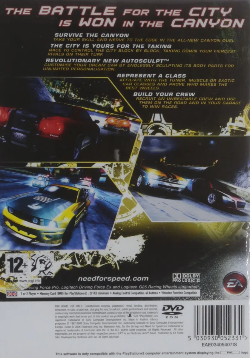 PS2 NEED FOR SPEED CARBON (EU)