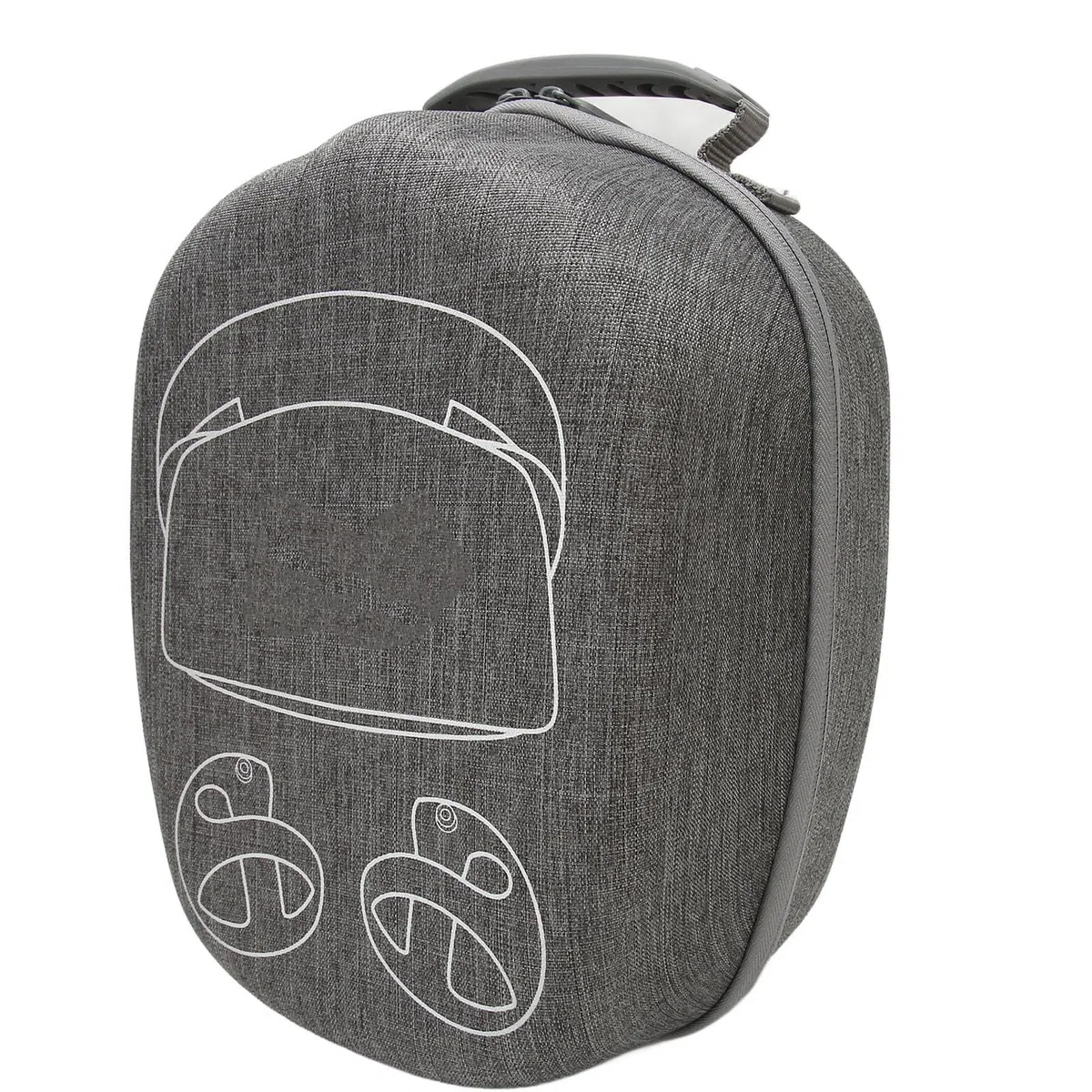 Custodia Rigida per Cuffie VR2, Grande capacità, Facile da Trasportare, Protezione Multipla, Materiale EVA Resistente, Grigio, per PS VR2 e Accessori