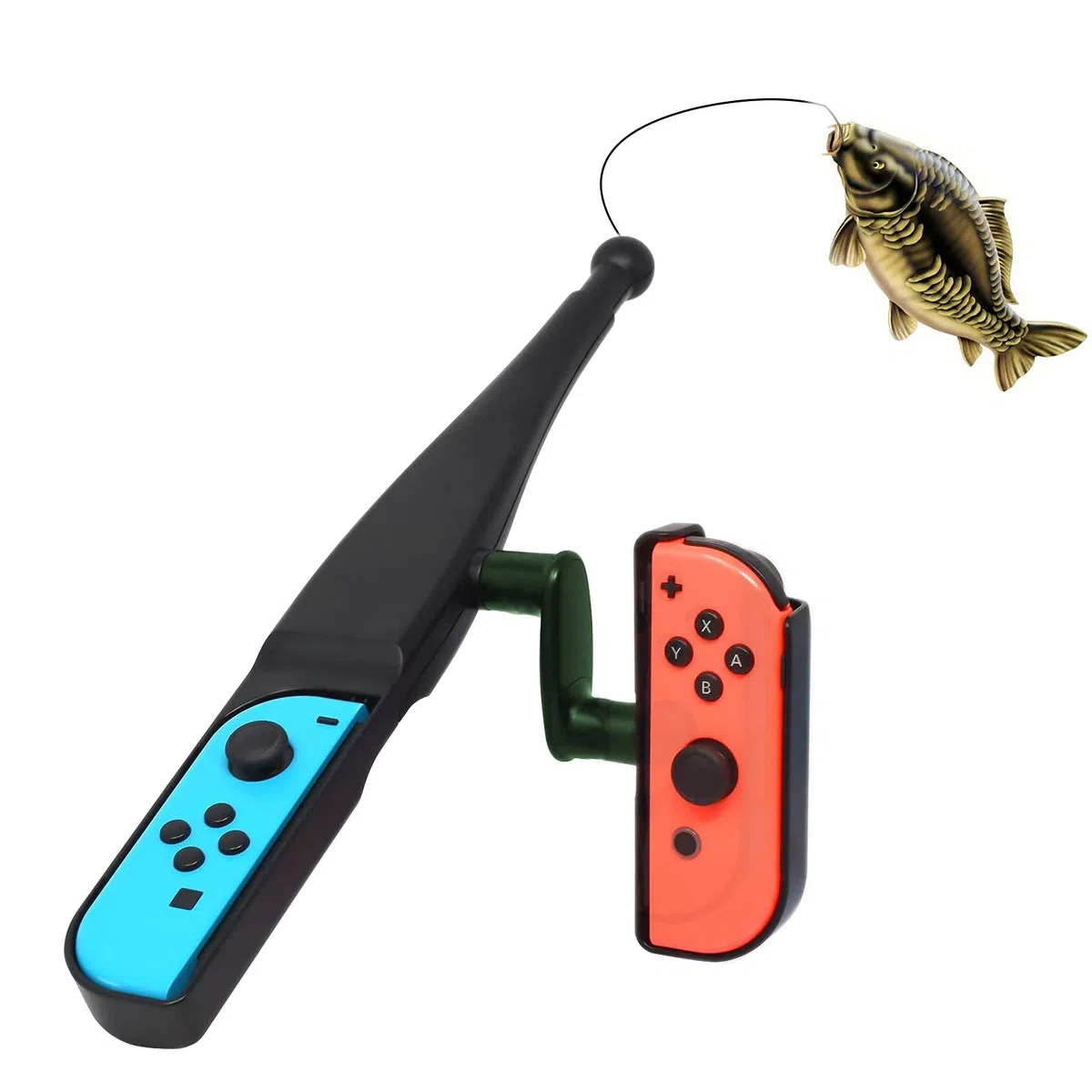 LYCEBELL Canna da pesca per Nintendo Switch, Gioco di pesca Kit Accessori per Switch Joy con Controller, Compatibile con Nintendo Switch Legendary Fishing, Fishing Star World Tour