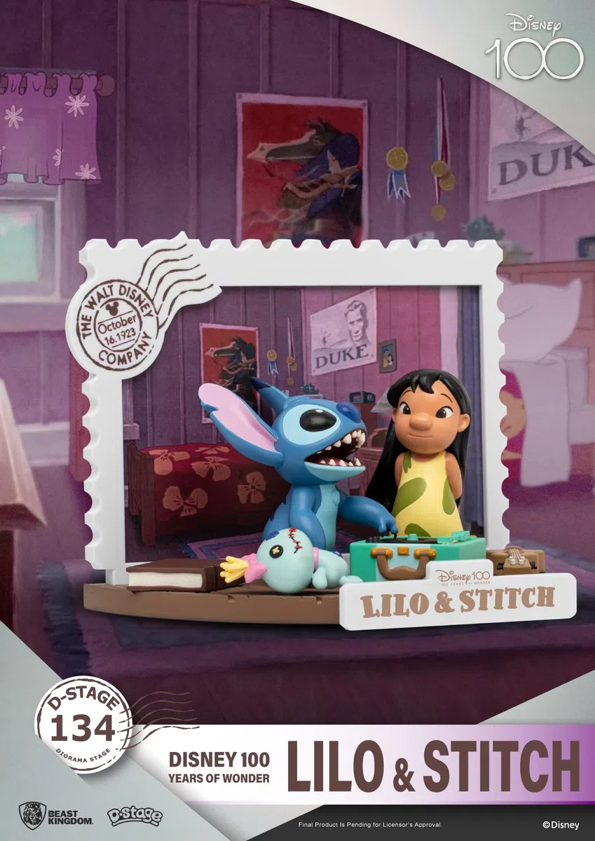 92437 - disney:100th anniversary d-stage - lilo & stitch - lilo e stitch statua 12cm