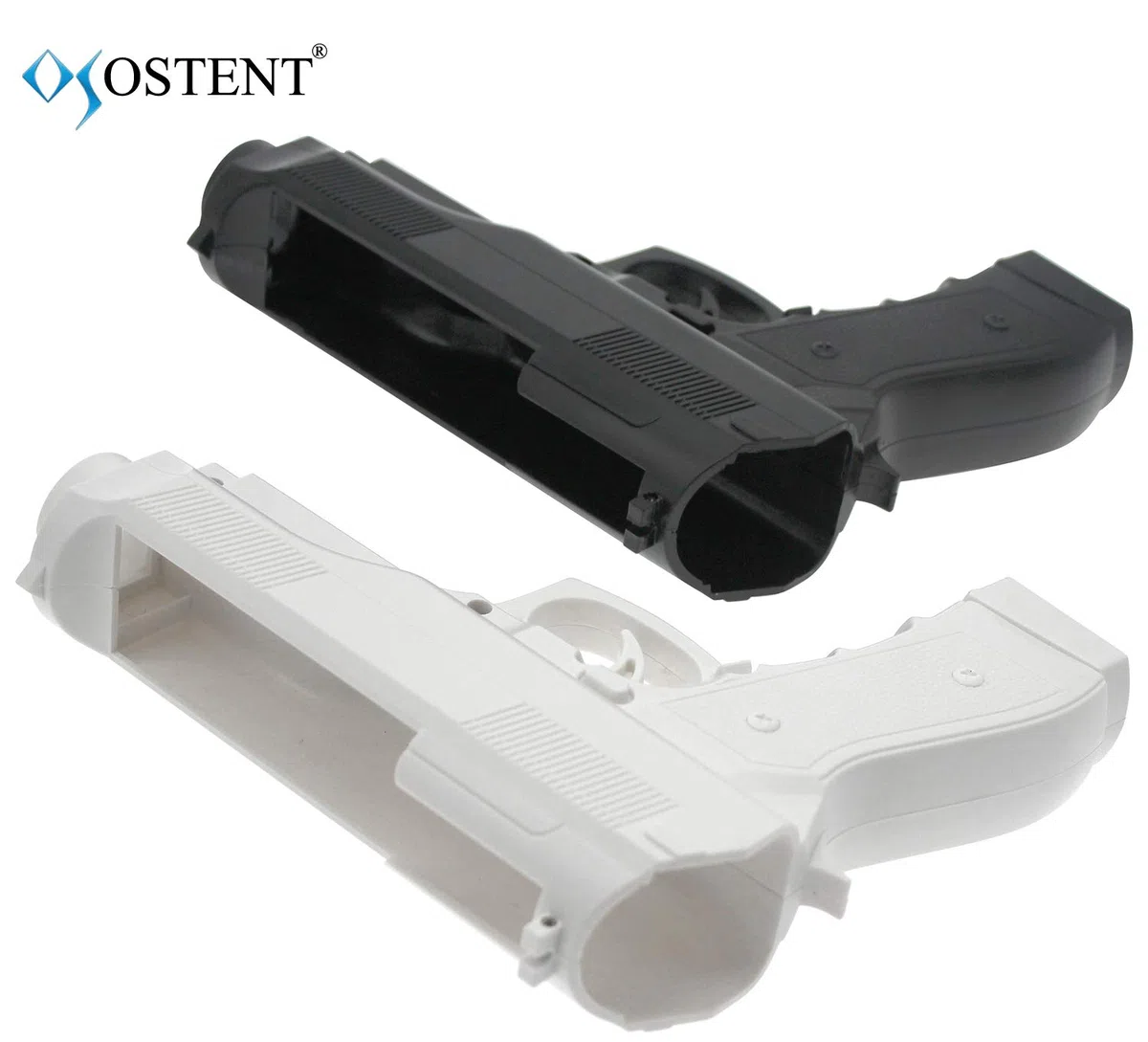 OSTENT Light Gun Pistol Shooting Sport Videogioco compatibile per Nintendo Wii Remote Controller Confezione da 2