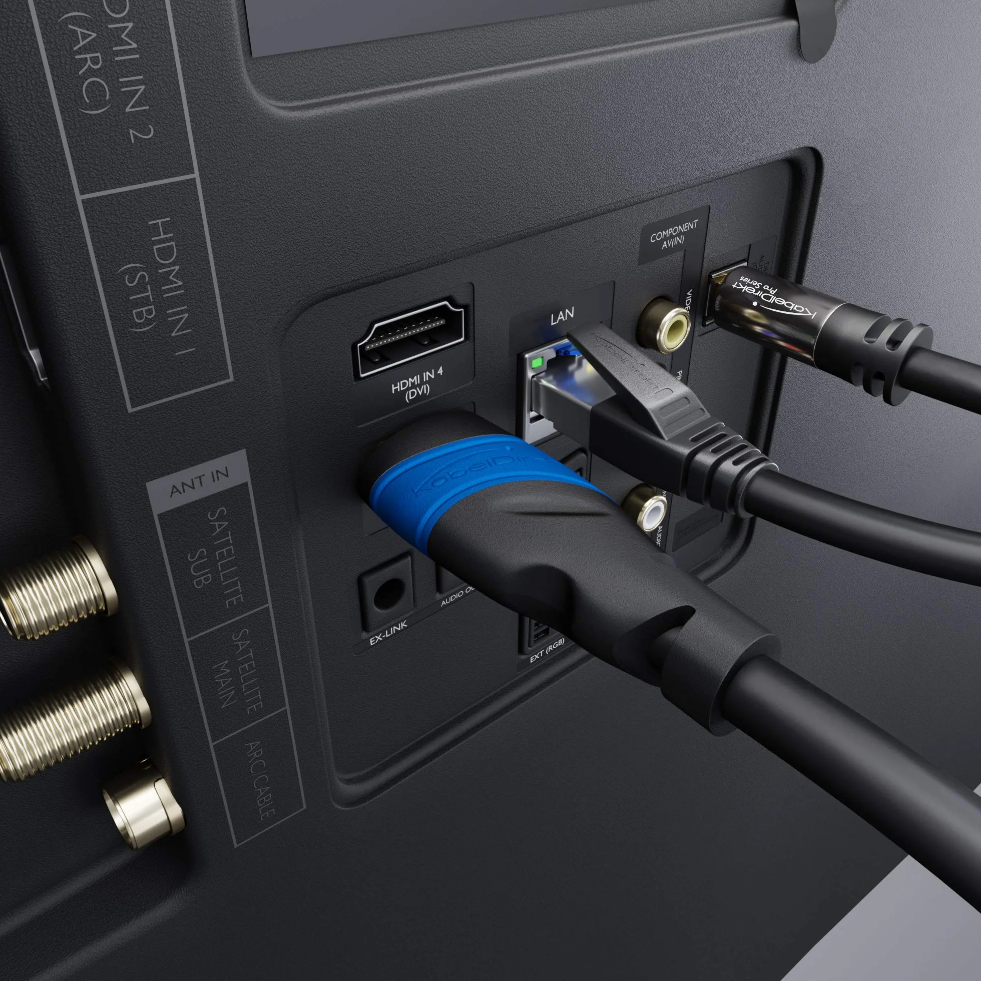 KabelDirekt – Cavo HDMI 4K con schermatura A.I.S., progettato in Germania – 5m (4K@60Hz per una spettacolare esperienza Ultra HD – High Speed con Ethernet, Blu-ray/PS4/PS5/Xbox/Switch, nero)