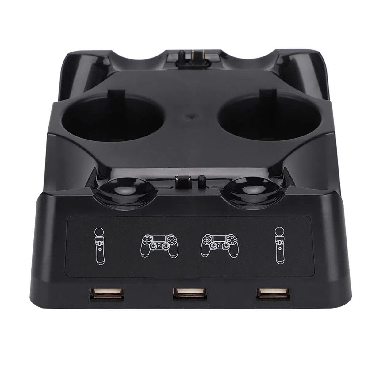 Caricatore Dock di Ricarica Multifunzione, Stazione di Ricarica Rapida Compatibile con Move e VR, Base di Ricarica per Controller
