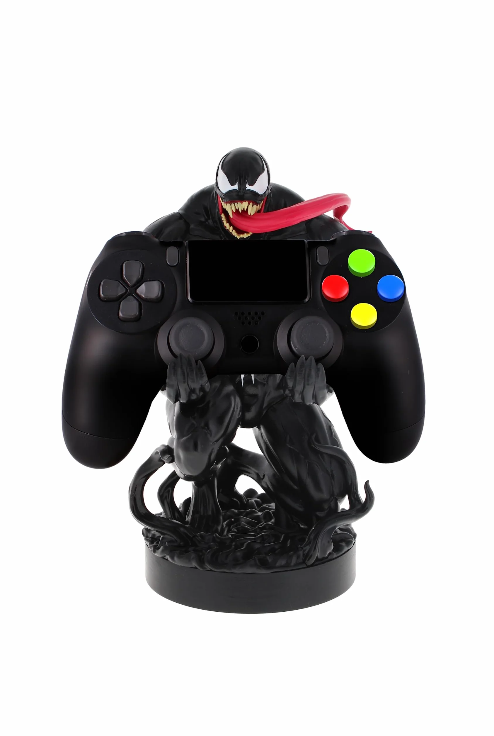 Cableguys Marvel Venom Supporto Controller e Telefono - Porta Cellulare Compatibile con Xbox, PlayStation e la Maggior Parte dei Controller, Accessori Gaming per Scrivania e Postazione Gamer
