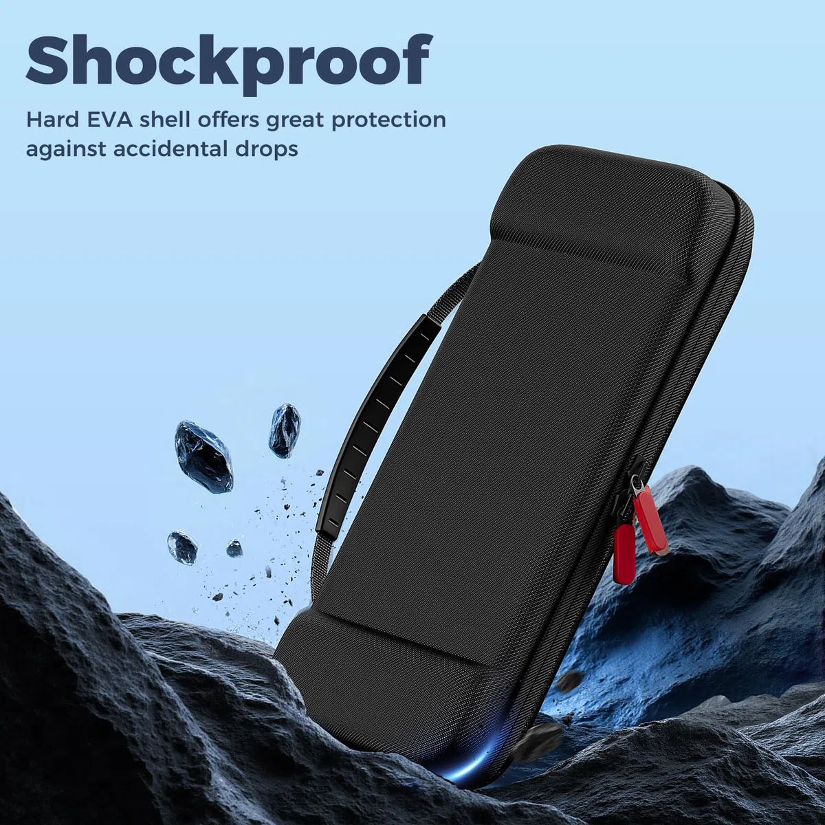 ProCase Borsa per Console Custodia per Nintendo Switch 2 2025 con 24 Slot per Schede di Gioco, Custodia Protettiva Dura da Viaggio Portatile Adatta per Console e Accessori -Nero