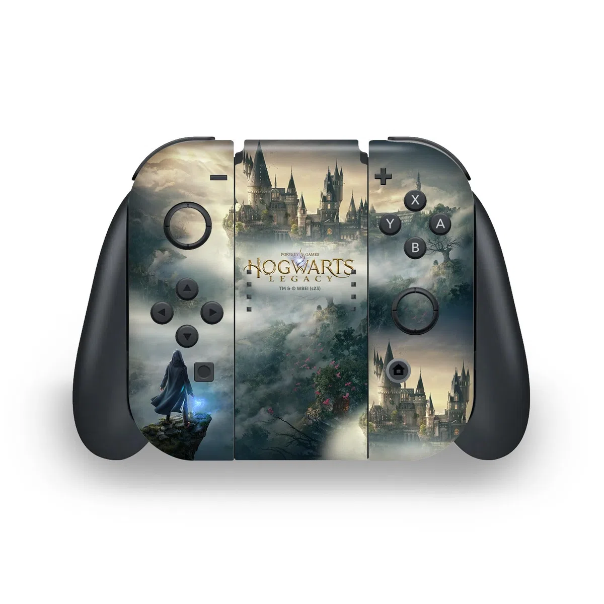 Head Case Designs Licenza Ufficiale Hogwarts Legacy Arte Chiave Grafica Vinile Sticker Gaming Pelle Adesivo Compatibile con Nintendo Switch OLED Bundle