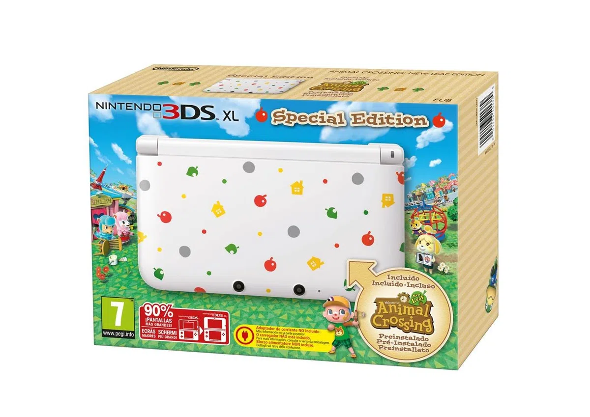 3DS XL Console + Animal Crossing: New Leaf