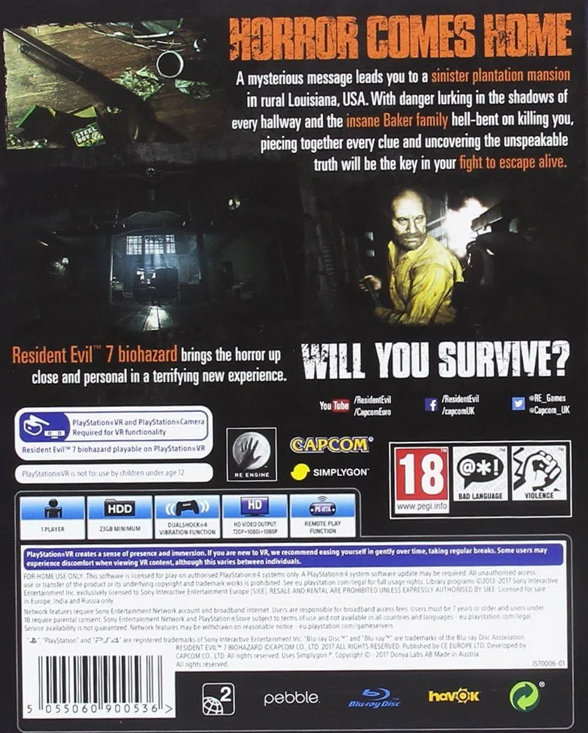 Resident Evil 7 Gold (PS4)