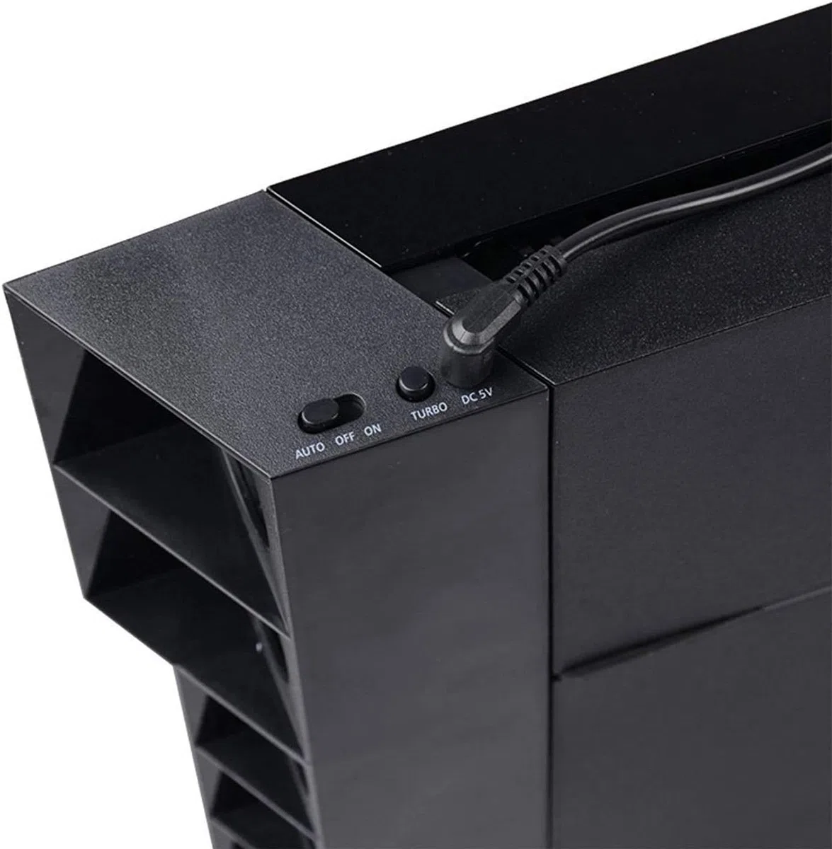 Linkhood Ventola di raffreddamento per PS4, raffreddamento esterno USB 5 ventole Turbo controllo della temperatura Ventole di raffreddamento per console di gioco Sony PlayStation 4 (solo per PS4)