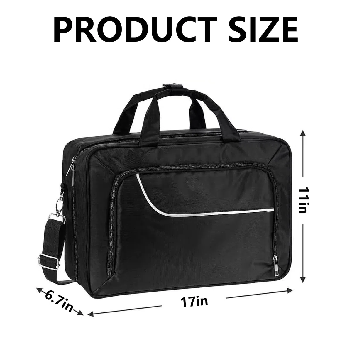 Borsa Per PS5, Custodia Nera Compatibile con Console Playstation 5 Dischi di Gioco Cavi Caricabatterie Borsa Per Console con Scomparti Divisibili Per Controller PS5 Cuffie Da Gioco e Accessori