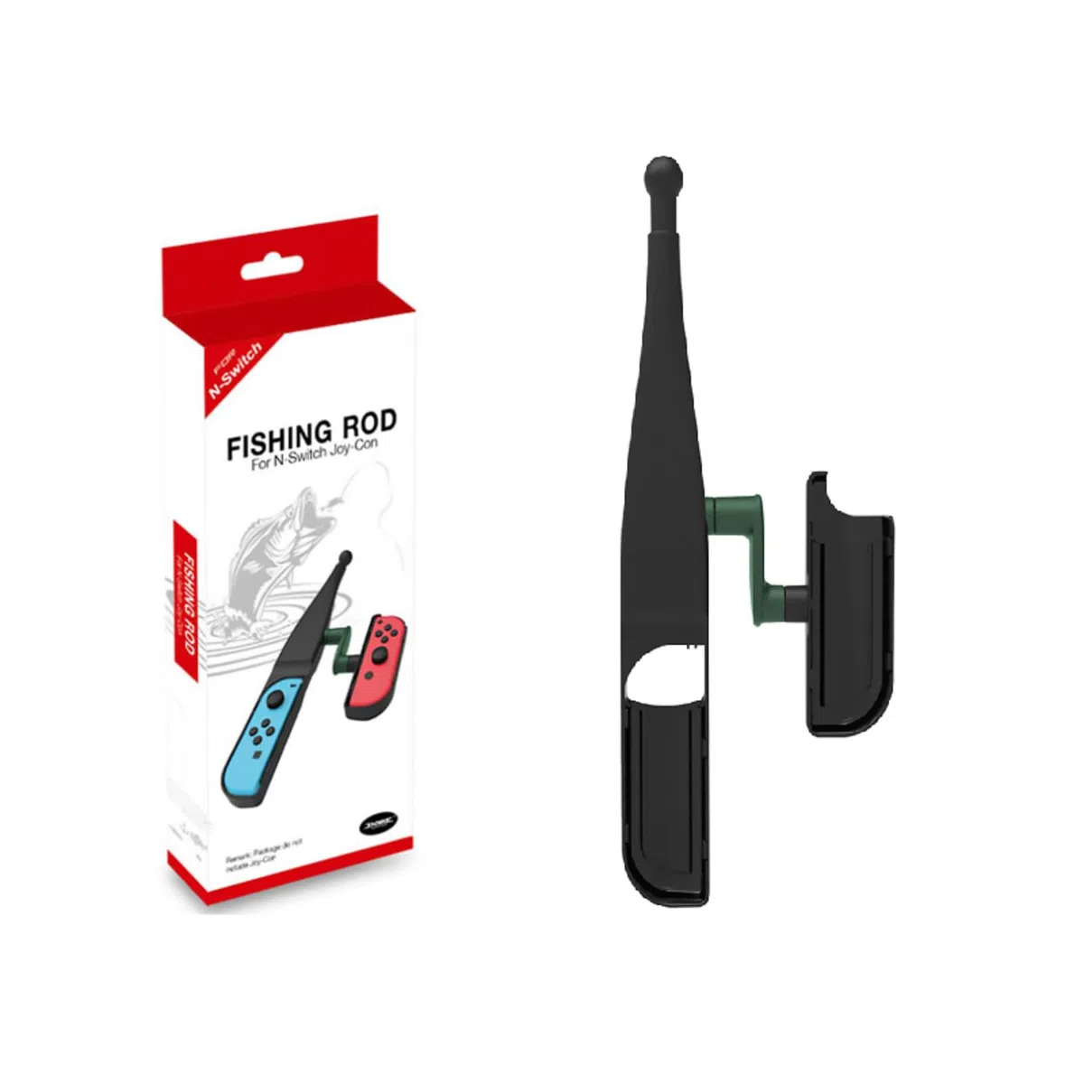 ZEZEFUFU Impugnatura per canna da pesca per interruttore NS per console Joy-Con Accessori per controller di gioco