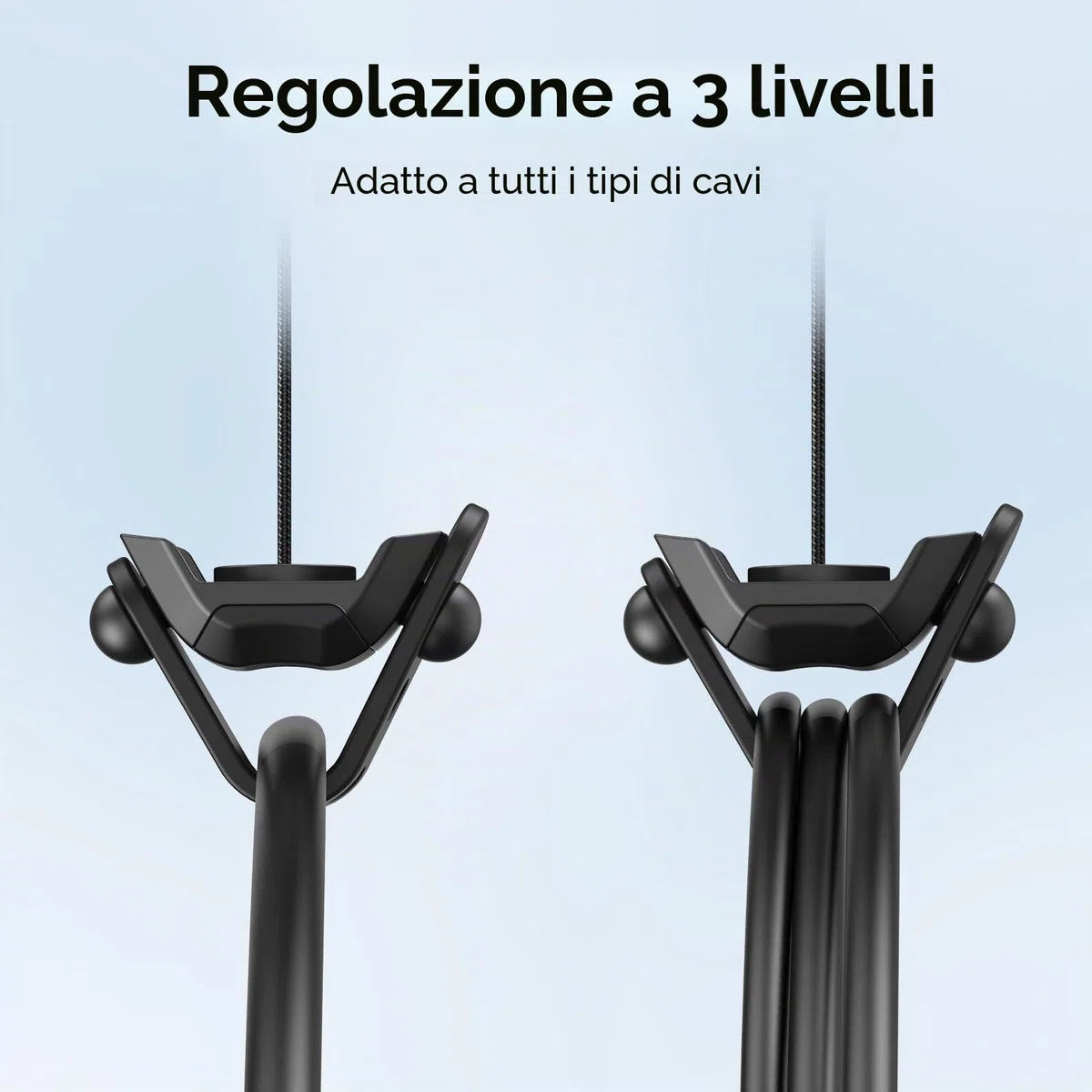 AMVR Gestione cavi VR, 6 confezioni di sistema retrattile a soffitto per Quest 3S/3/2/PSVR/PSVR 2/Rift/Rift S/Valve Index/HTC Vive/Vive Pro/HP Reverb G2/PSVR Link Cable (nero)