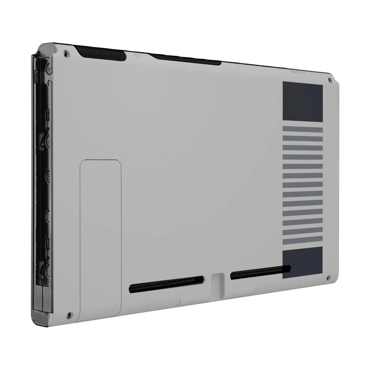eXtremeRate Cover Posteriore Scocca Shell DIY Case Ricambio per Nintendo Switch Console con Supporto Kickstand(Non Include Console)-Stile NES Classico