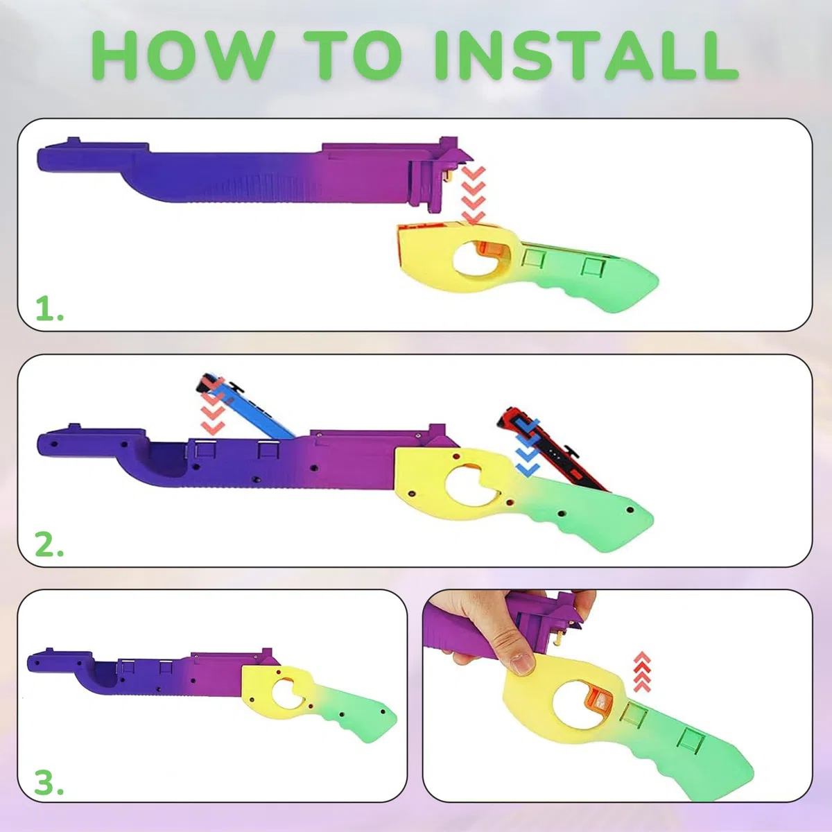Controller per pistola da gioco Switch/Switch OLED, ricambio per controller per pistola da gioco per Splatoon 3 Shooting Games