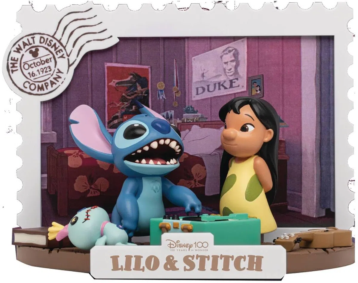 92437 - disney:100th anniversary d-stage - lilo & stitch - lilo e stitch statua 12cm