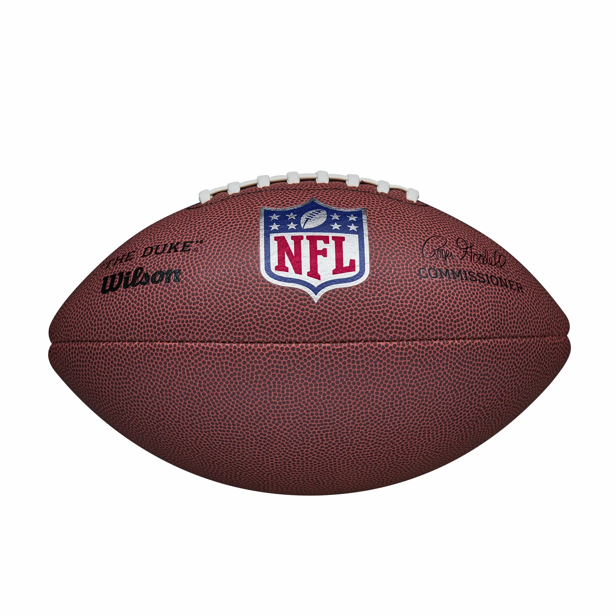 Wilson, Palla da Football Americano NFL Duke Replica, Pelle composita, Dimensioni Ufficiali, Marrone, WTF1825XBBRS