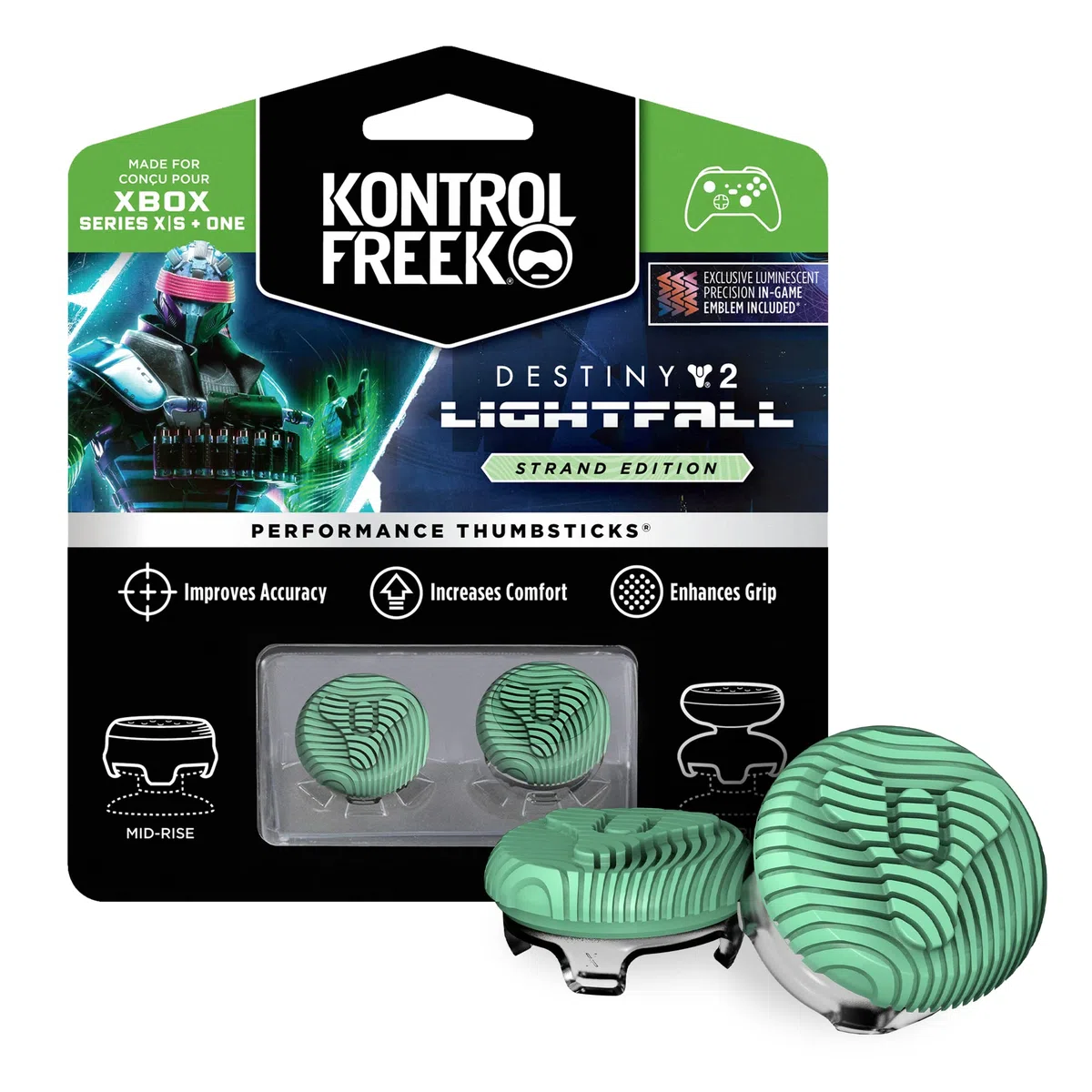 KontrolFreek Destiny 2: Lightfall Performance Thumbsticks per Xbox One (XB1) e Xbox Series X (XBX) | 1 vita alta, 1 vita media