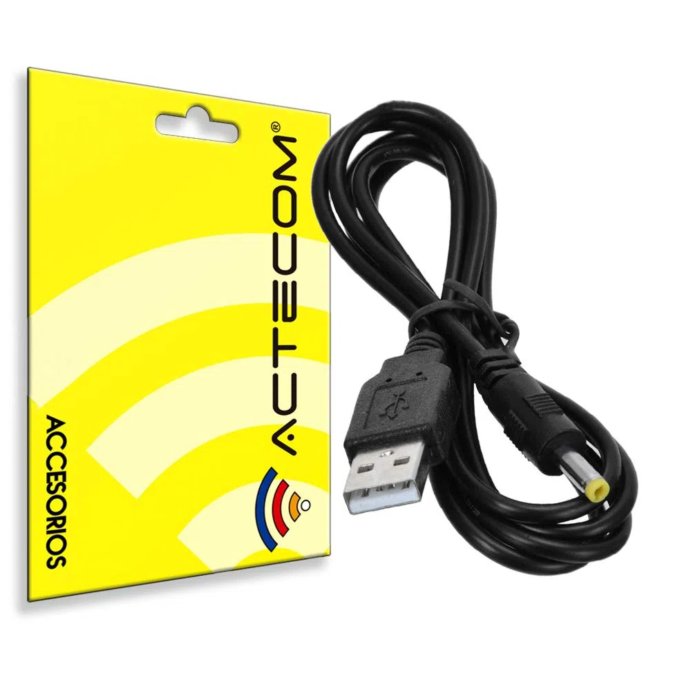 actecom Cavo di ricarica USB per console di gioco Sony PSP 1000, 2000, 3000 - Connettore DC 4.0 x 1.7 mm, 92 cm, nero
