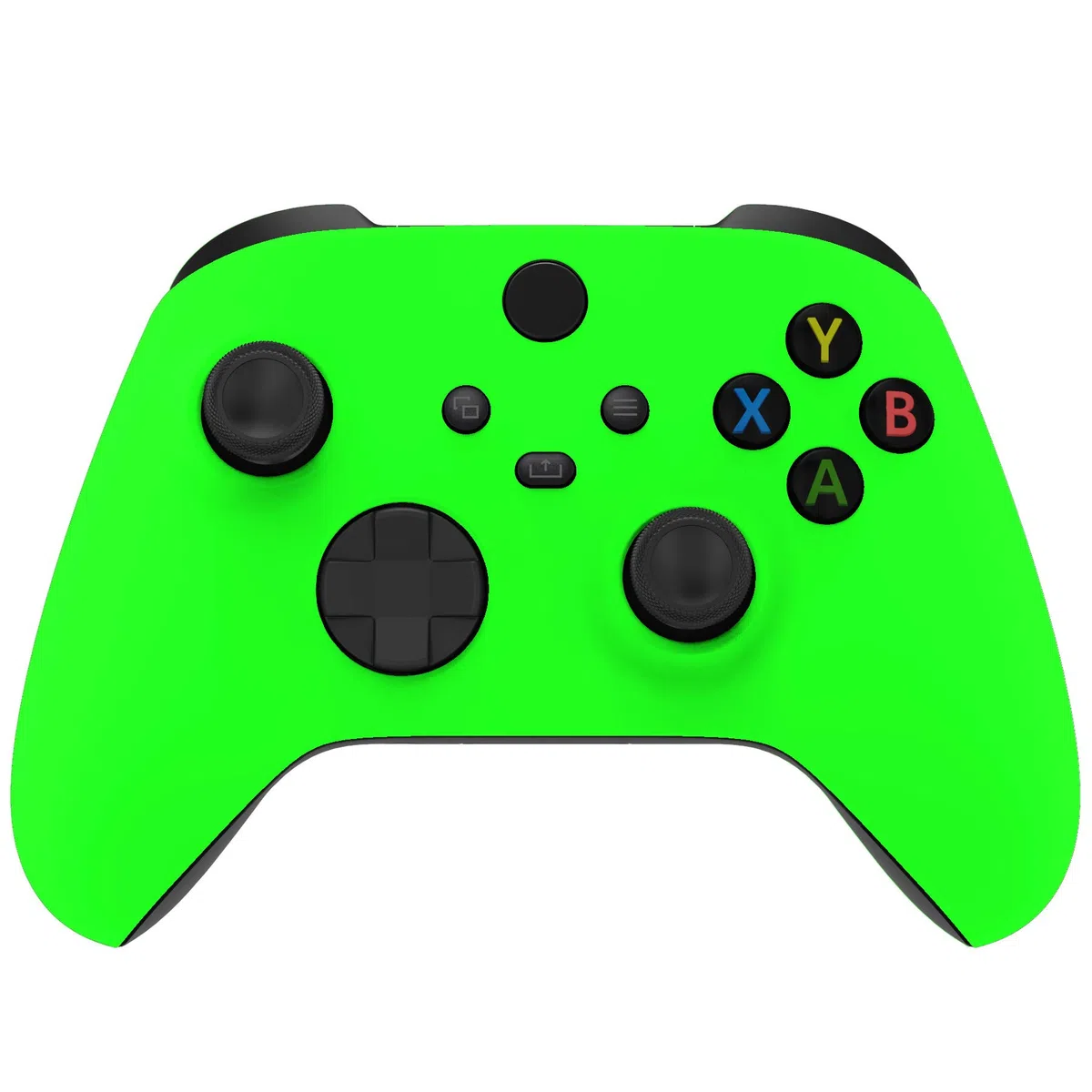 eXtremeRate Cover Custodia Ricambio per Xbox Series X S Controller Scocca Copertura Anteriore Shell DIY Ricambio per Xbox Series X S Joystick Model 1914(Verde Fluorescente)