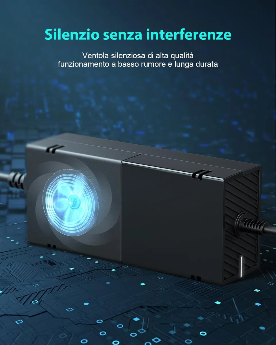Alimentatore di rete per console Xbox One, adattatore caricatore con cavo di ricarica europeo, kit di ricambio per alimentatori Brick De