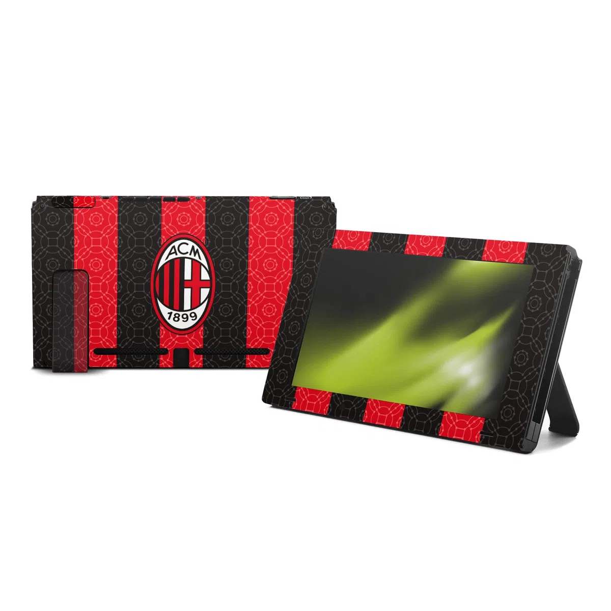 Head Case Designs Licenza Ufficiale AC Milan in Casa 2020/21 Kit Crest Vinile Sticker Gaming Pelle Adesivo Compatibile con Nintendo Switch Console & Dock & Joy-con Controller Bundle