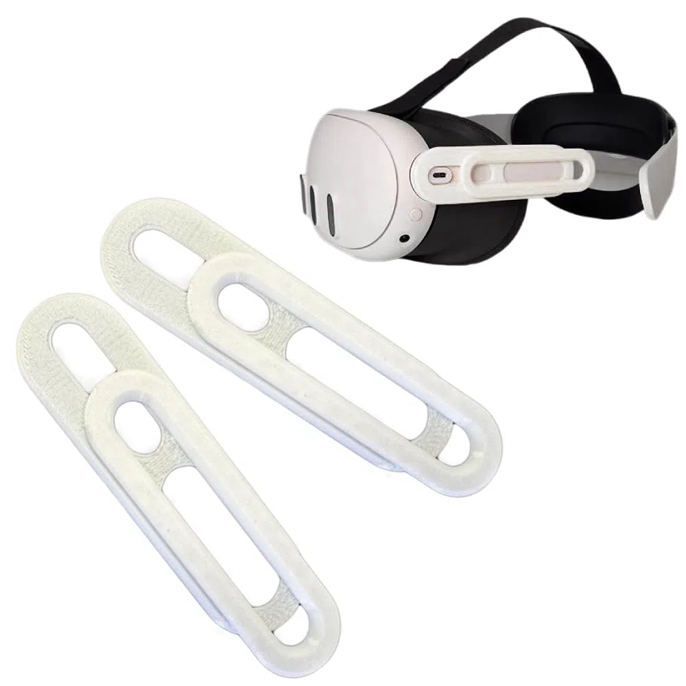 BeisDirect Adattatore regolabile per cinturino per la testa Meta Quest 3 Elite Strap per Quest 3 Fascia Connessione a Quest 3 VR Cinghia per la testa Accessori stampati in 3D